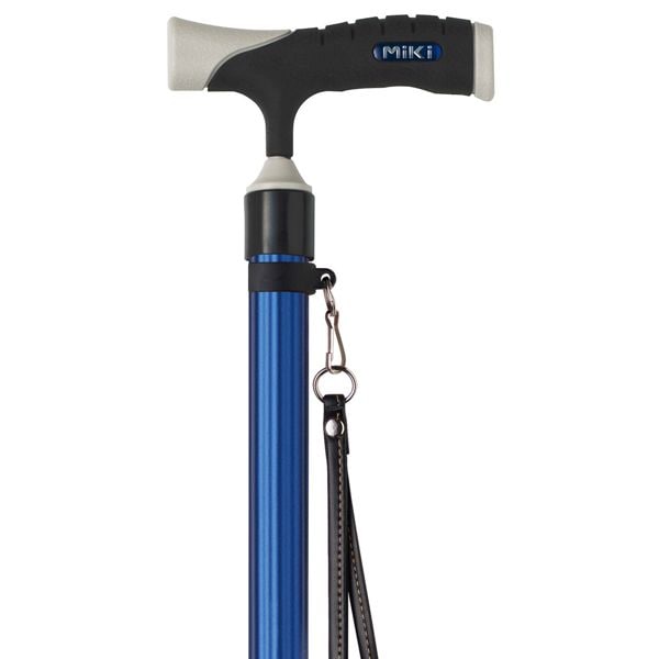 MRA-06003 ソフトグリップ 伸縮アルミ杖 ベーシック [ブルー