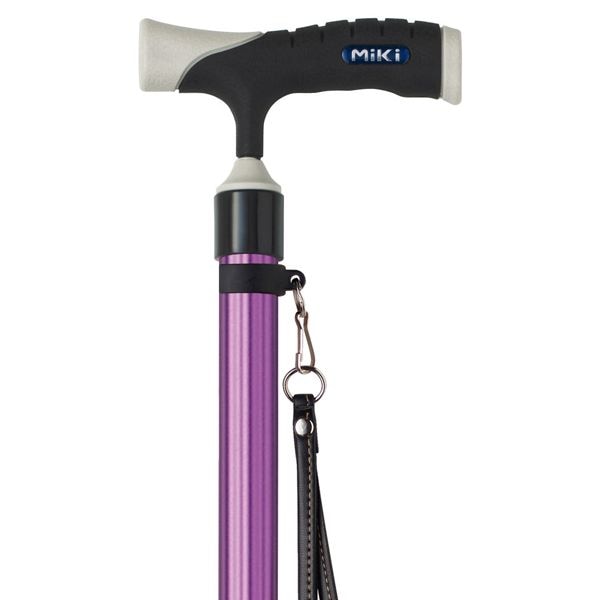 ミキ　ソフトグリップ　四点杖　パープル ミキソフトグリップ四点杖パープル