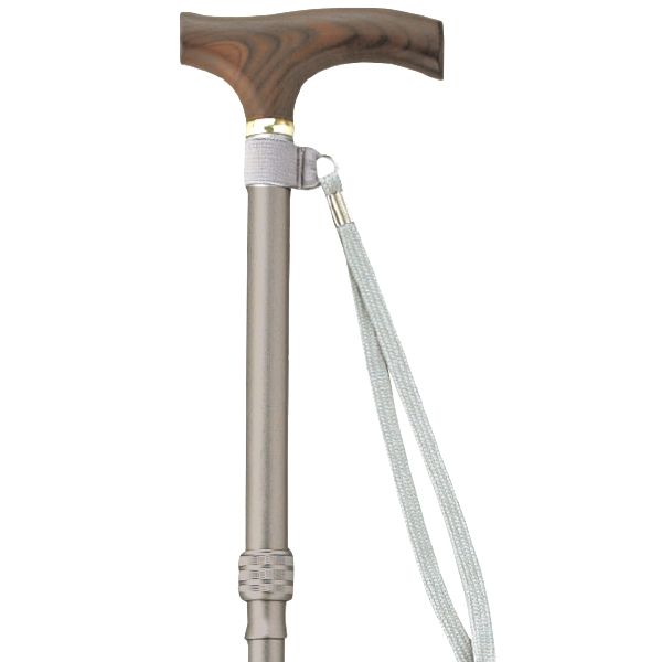 ささえ 雨にも負けず 4つ折伸縮ステッキ VH4型[VH4403]【ひまわり