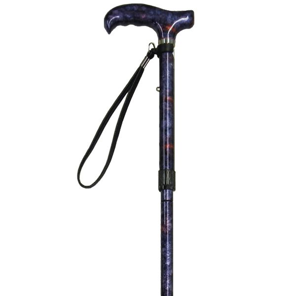 カーボンハイブリット 雨にも負けず 4つ折伸縮ステッキ VH54型[VH5421