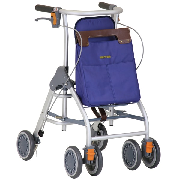 歩行車テイコブリトルスリムWAW04介護用品押して高さ調整可シルバーカー 四輪歩行車 テイコブリトルスリム （WAW04）【幸和製作所】 | シルバー
