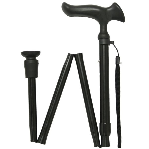 ステッキかるがもE 折畳S[ブラック]【フジホーム】 | シルバーカー歩行