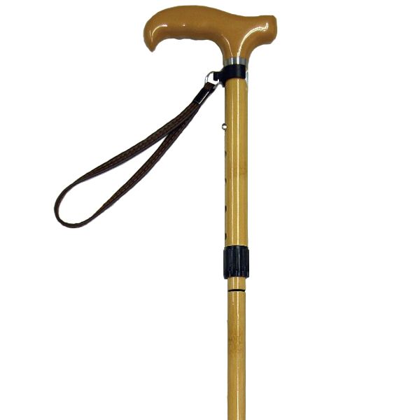 カーボン 雨にも負けず 4つ折伸縮ステッキ VH54型[VH5400 竹