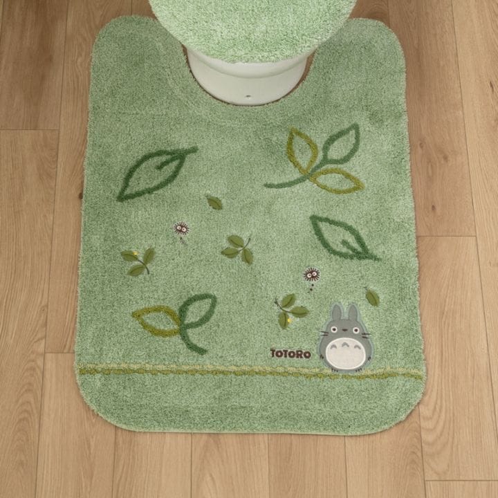 となりのトトロ もりのかぜ ロングトイレマット 約80×60cm グリーン 