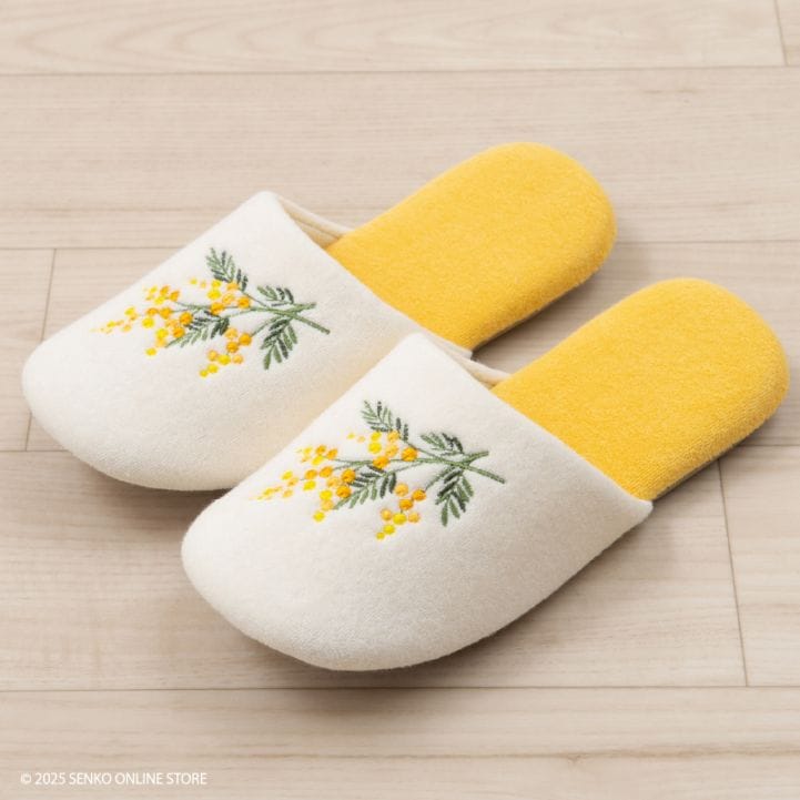 SDS yorisou ミモザ スリッパ フリーサイズ イエロー