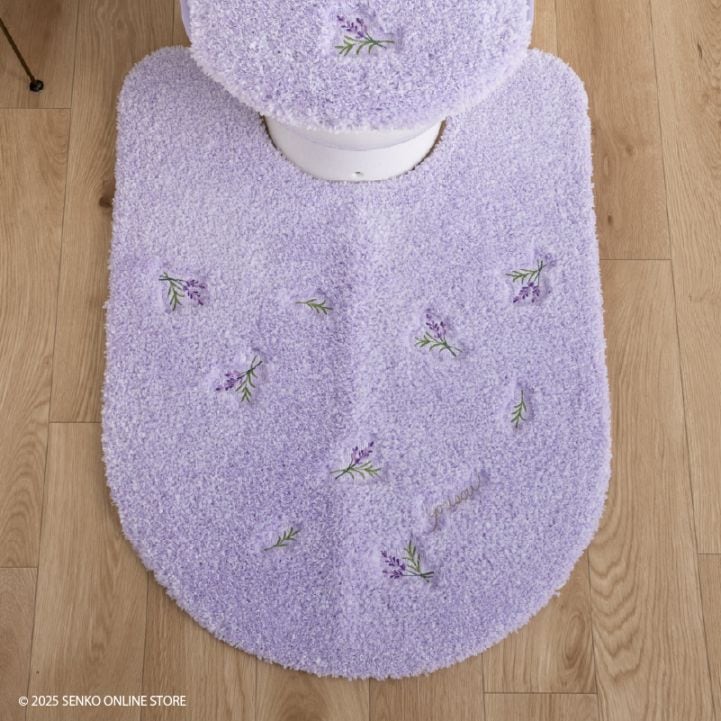 ロングトイレマット 花柄 可愛い お洒落 明るい】約80×60cm