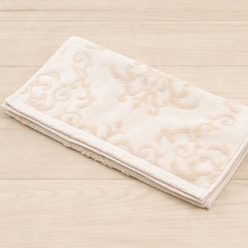 ニーナス・メゾン ロイヤルパレス ハンドタオル 約34×80cm ロイヤルベージュ/ロイヤルネイビーブルー