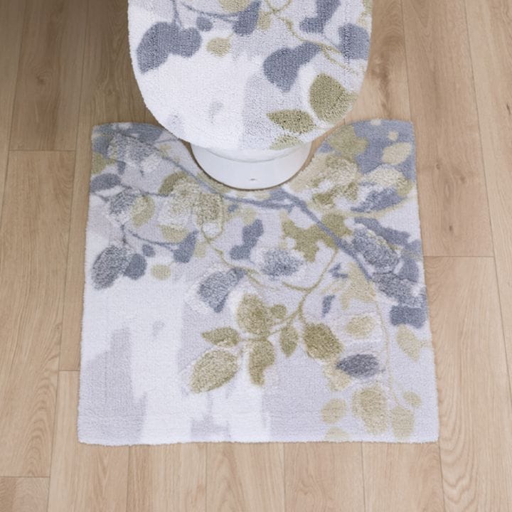 M+home プイスト トイレマット 約60×60cm グリーン