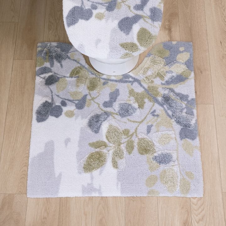 M+home プイスト トイレマット 約70×70cm グリーン