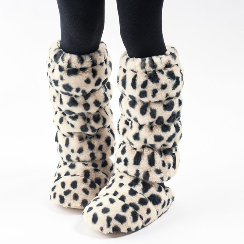 SDS Boappa（ボアッパ） アニマルレッグウォーマー 最大幅:約21cm・長さ:約32cm アニマルベージュ/アニマルキャメル