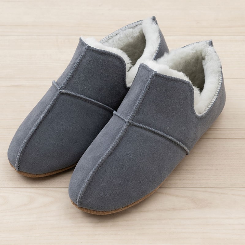 M+home アデレード3 スリッパ S（約23～24.5cm）/M（約24.5～26cm）/L（約26～27.5cm） グレー