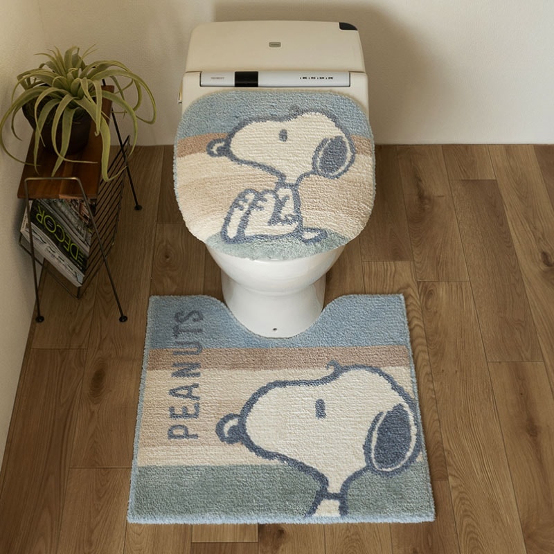 イエロー色　PEANUTS スヌーピー　トイレマットセット　新品 楽天市場】スヌーピー トイレ4点セット「フレッシュフルーツ