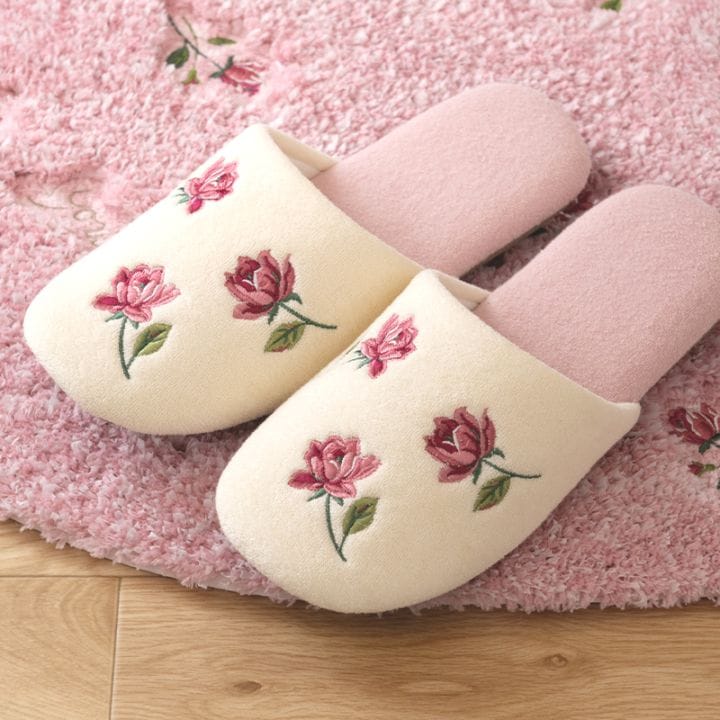 SDS yorisou スイートローズ スリッパ フリーサイズ ピンク