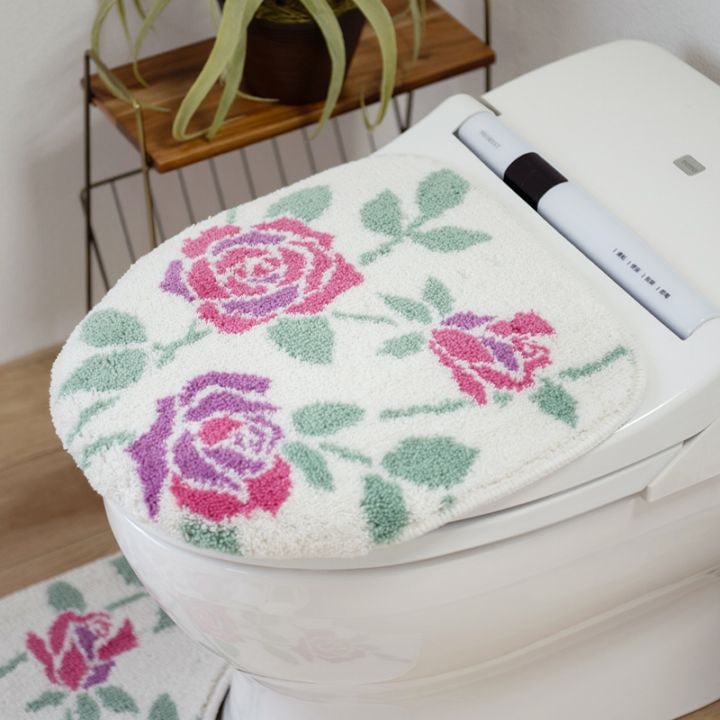 ラルジュルタン グレイス 兼用フタカバー（普通便座＆温水洗浄・暖房便座兼用） ブラック/アイボリー