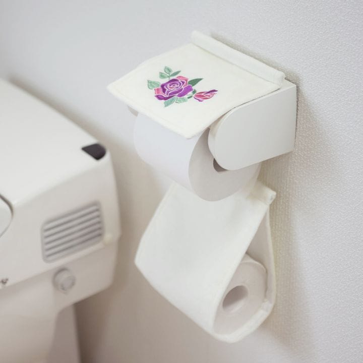 ラルジュルタン グレイス ペーパーホルダーカバー ブラック/アイボリー