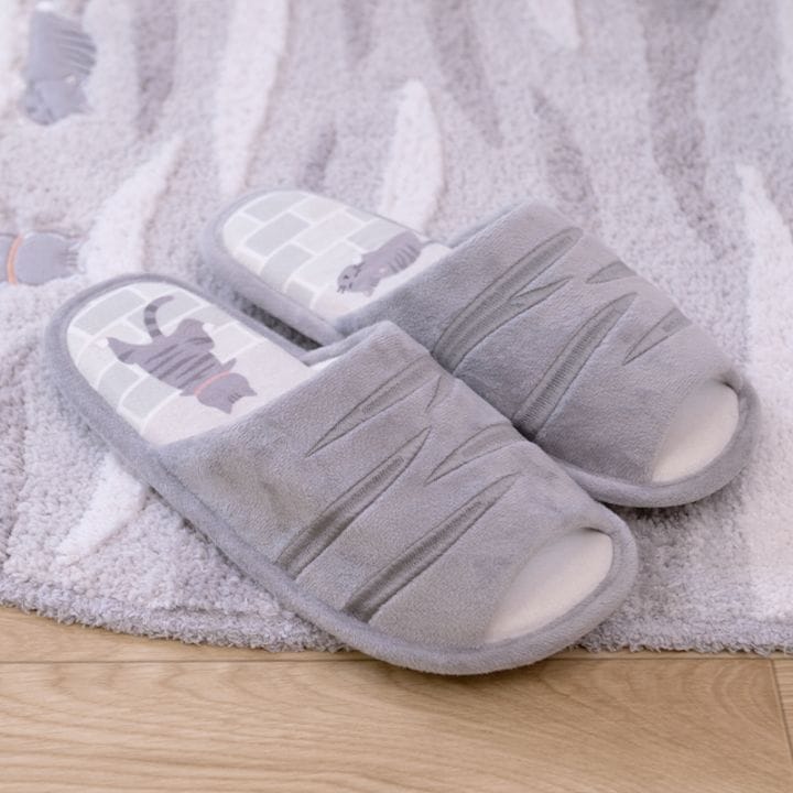 SDS 和にゃんこ サバ スリッパ フリーサイズ グレー 