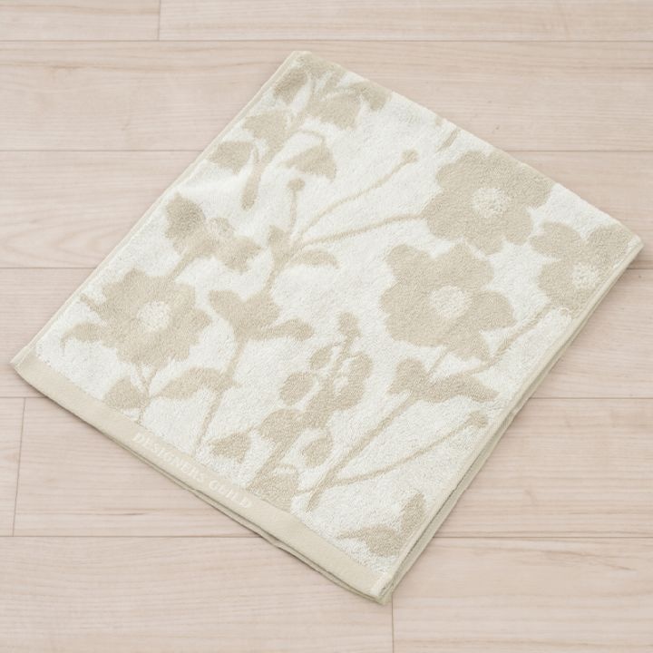 デザイナーズギルド アルテミシア ハンドタオル 約34×80cm アイボリー/ピンク