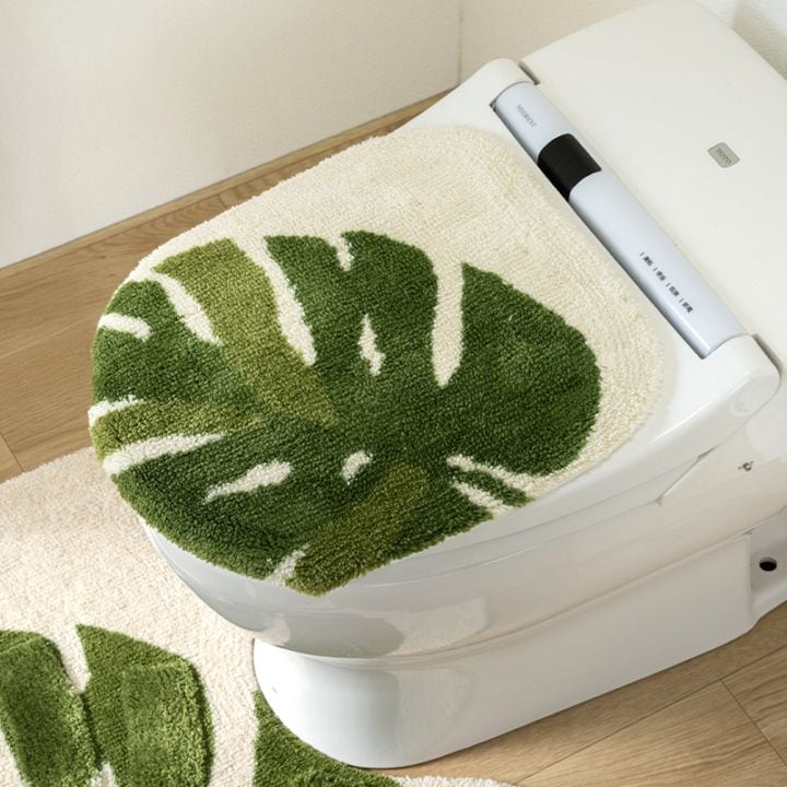 M+home レフティ 兼用フタカバー（普通便座＆温水洗浄・暖房便座兼用） グリーン