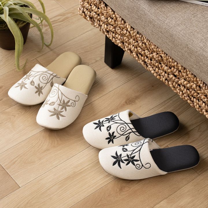 シビラ ヘニオ スリッパ 適応サイズ:（L）約24～26cm ベージュ/ブラック