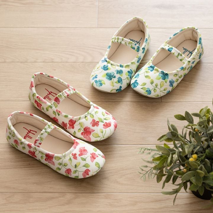 シビラ カリナ スリッパ 適応サイズ:約22～24cm ブルー/レッド