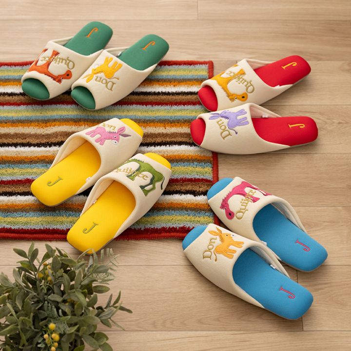 ホコモモラ ドンキホーテ スリッパ 適応サイズ:約22～24cm ブルー/グリーン/レッド/イエロー