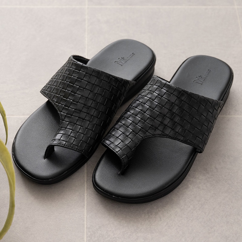 M+home トンデーレ 外履きサンダル紳士用 適応サイズ:（L）約25.5～26cm ブラック