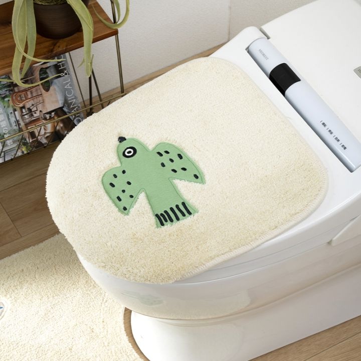 アツコマタノ 朝 トイレ兼用フタカバー（普通便座＆温水洗浄・暖房便座兼用） グレー/アイボリー