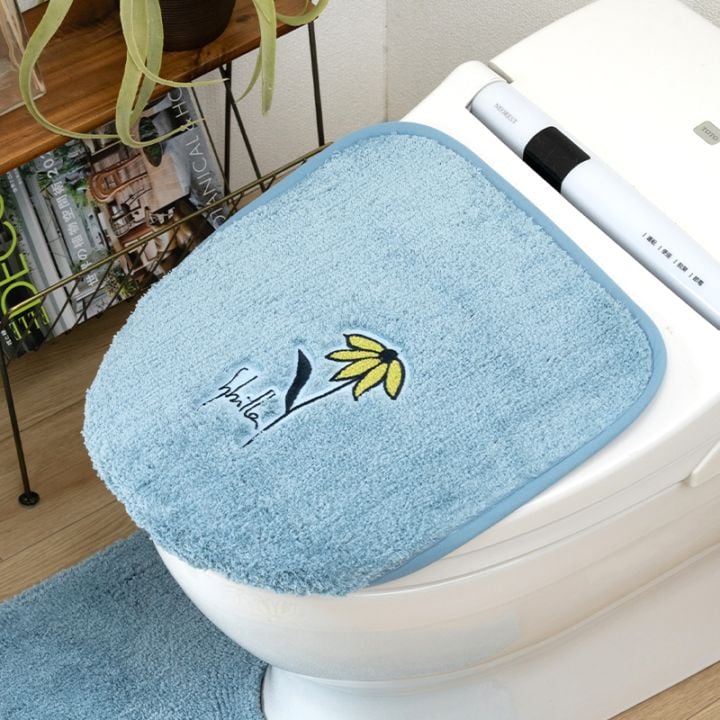 シビラ レジェンダ 兼用フタカバー（普通便座＆温水洗浄・暖房便座兼用） ブルー/ベージュ