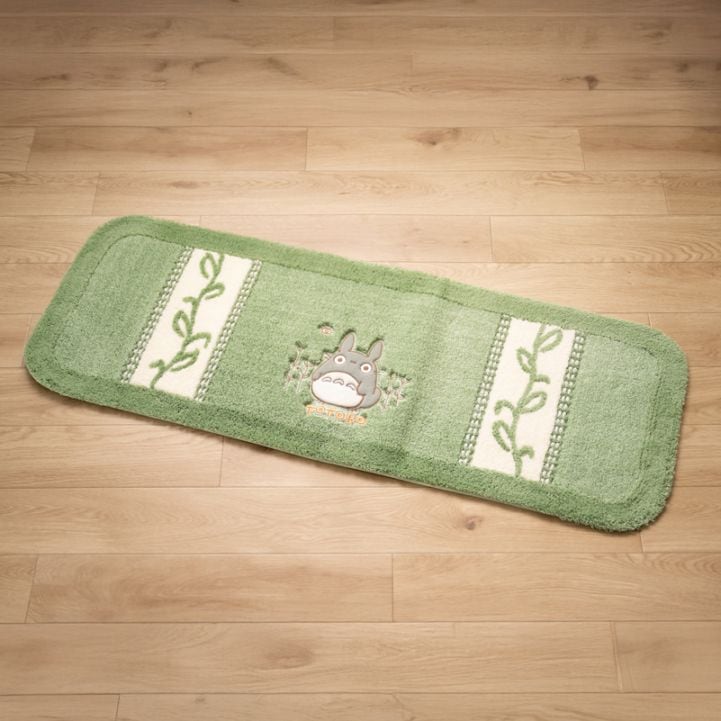 となりのトトロ 野の草 キッチンマット 約45×120cm グリーン/オレンジ