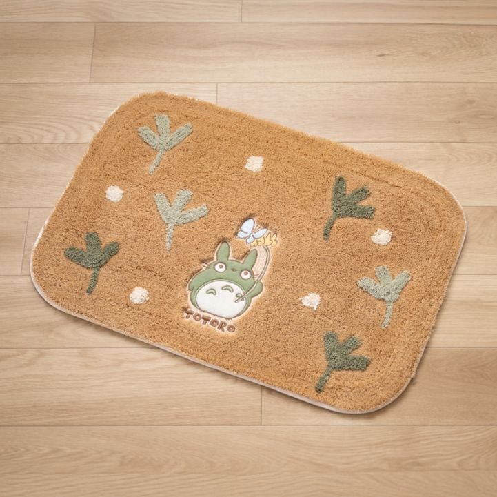 となりのトトロ はらっぱ バスマット 約45×65cm ベージュ/グリーン