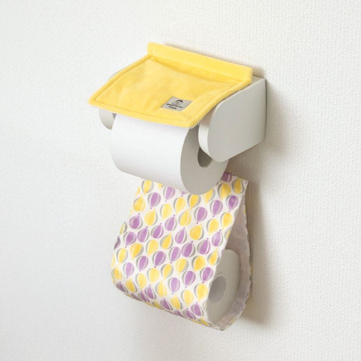 SDS Scandinavian Fika バルーン ペーパーホルダーカバー ブルー/イエロー