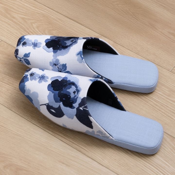 M+home クッカ スリッパ 適応サイズ:約24～26cm ネイビーブルー