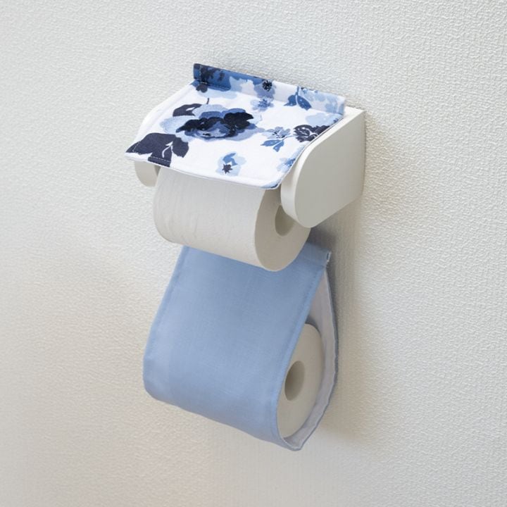 M+home クッカ ペーパーホルダーカバー ネイビーブルー