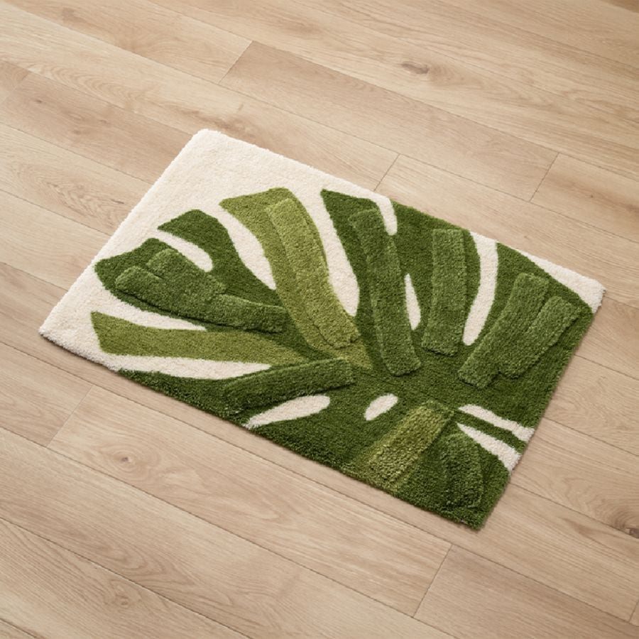 M+home レフティ インテリアマット 約50×75cm グリーン