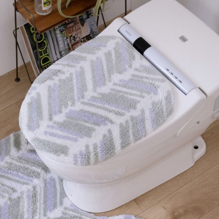 ★M+home カランロート 兼用フタカバー（普通便座＆温水洗浄・暖房便座兼用） ベージュ