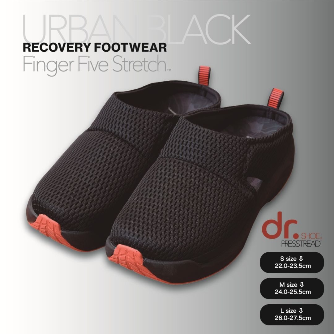 リカバリーフットウェア Dr.SHOE PRESSTREAD/アウトドアサンダル S/M/L アーバンブラック/オリーブモス/ダストグレー/パッションオレンジ