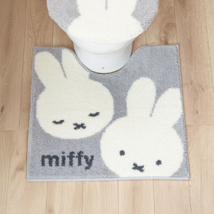 ディックブルーナ カーム トイレマット 約58×60cm グレー