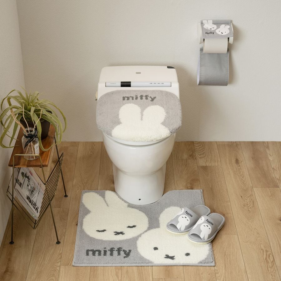 ディックブルーナ カーム ロングトイレマット 約80×60cm グレー
