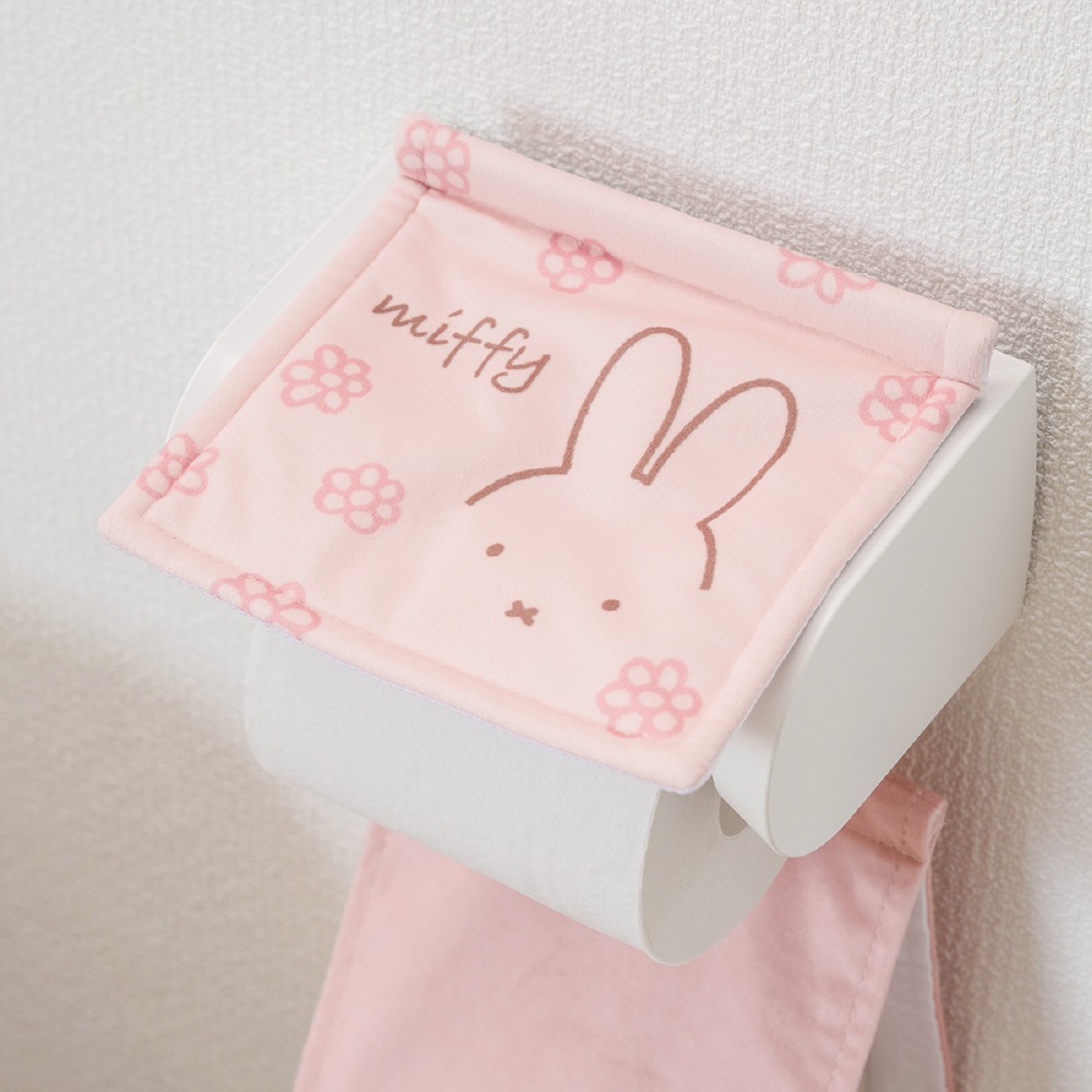 ディックブルーナ ラインフラワー ペーパーホルダーカバー ピンク