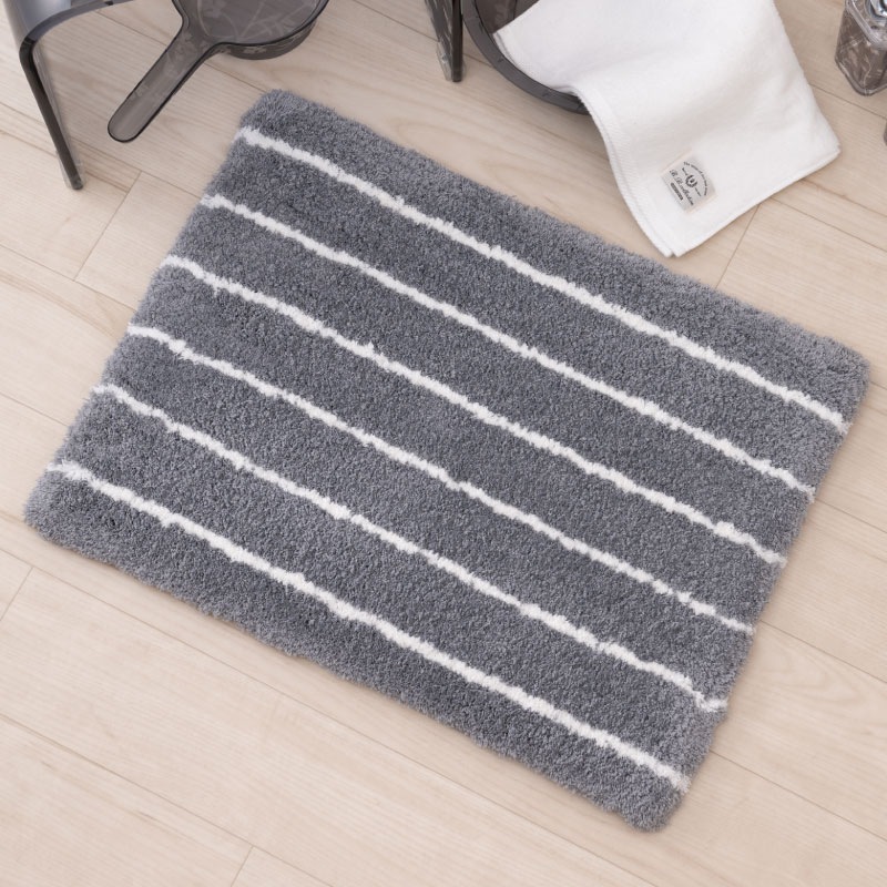 バスマット 吸水速乾 柔らかい ふわふわ 滑りにくい】約45×60cm