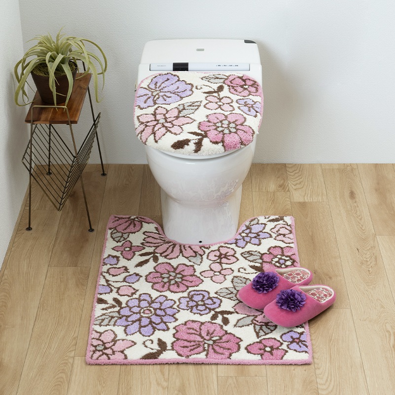 SDS シャーロット トイレ3点セット ロングトイレマット+トイレ兼用