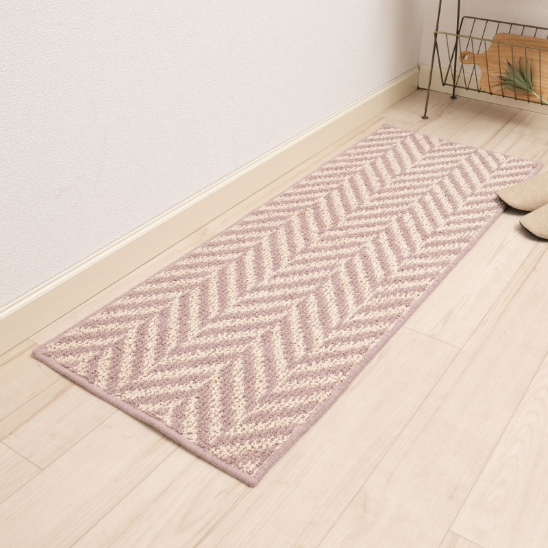 キッチンマット 日本製 シンプル 洗える おしゃれ 滑りにくい】約45