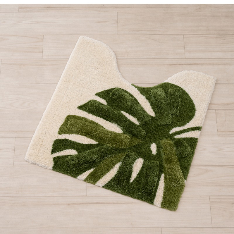 M+home レフティ トイレマット 約60×60cm グリーン