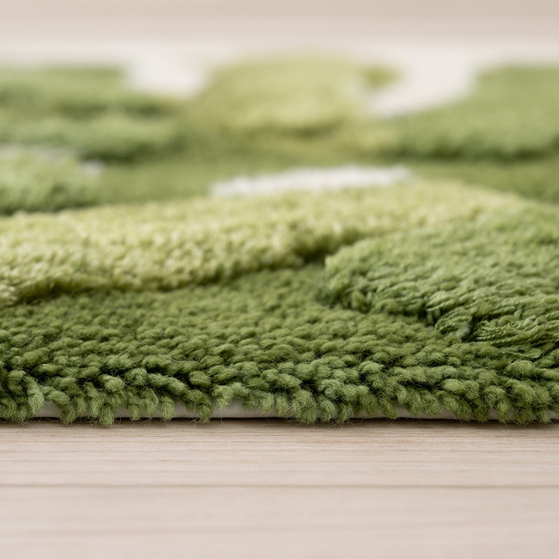 M+home レフティ トイレマット 約60×60cm グリーン