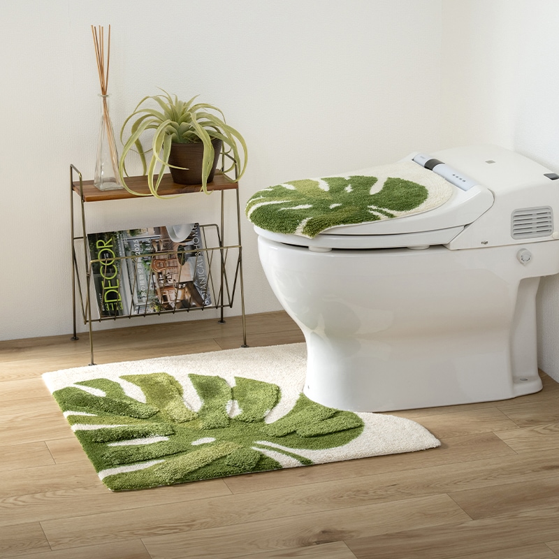 M+home レフティ ロングトイレマット 約70×70cm グリーン | ブランド,M