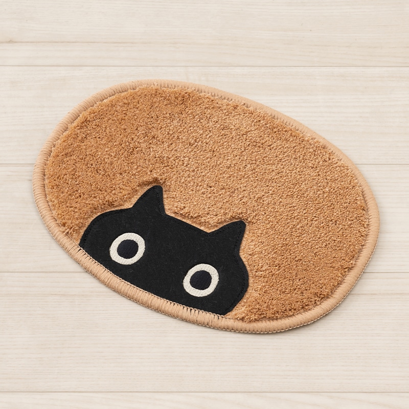 アツコマタノ MEME アクセントマット 約23×30cm キャメル