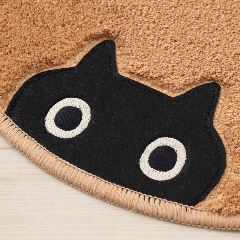 アツコマタノ MEME アクセントマット 約23×30cm キャメル