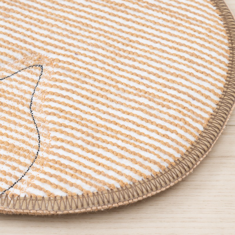 アツコマタノ MEME アクセントマット 約23×30cm キャメル