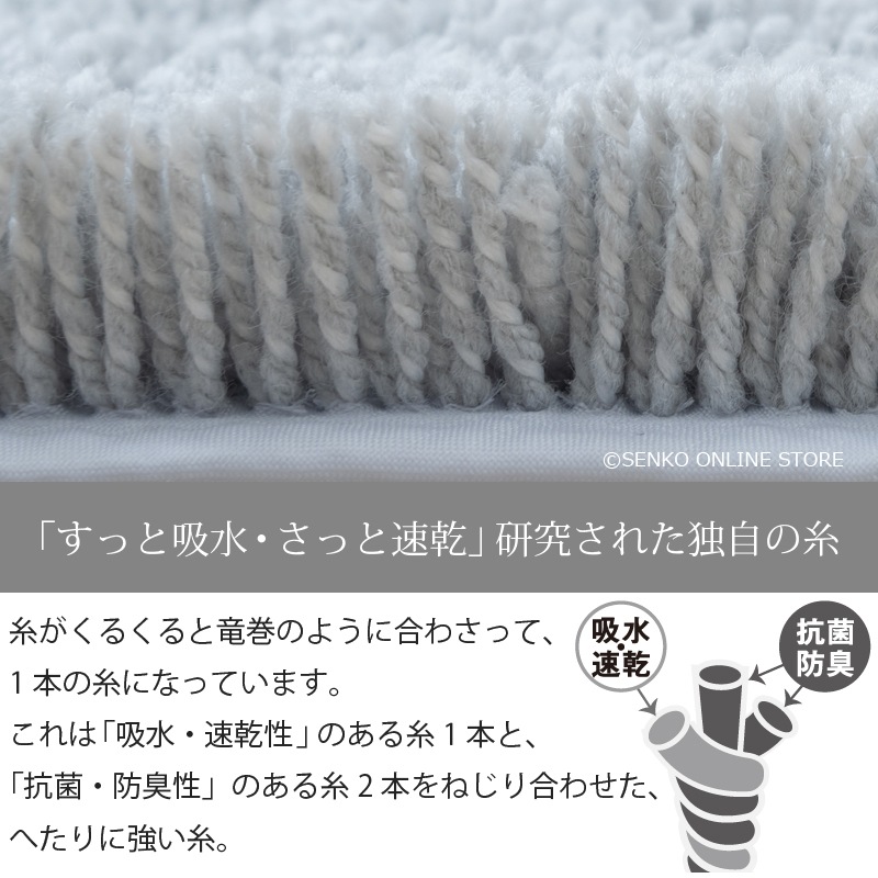 SDS 実はすごいバスマット 約35×50cm ブルー/ベージュ/グリーン/ピンク/ホワイト