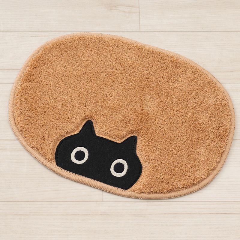 アツコマタノ MEME アクセントマット 約30×40cm キャメル